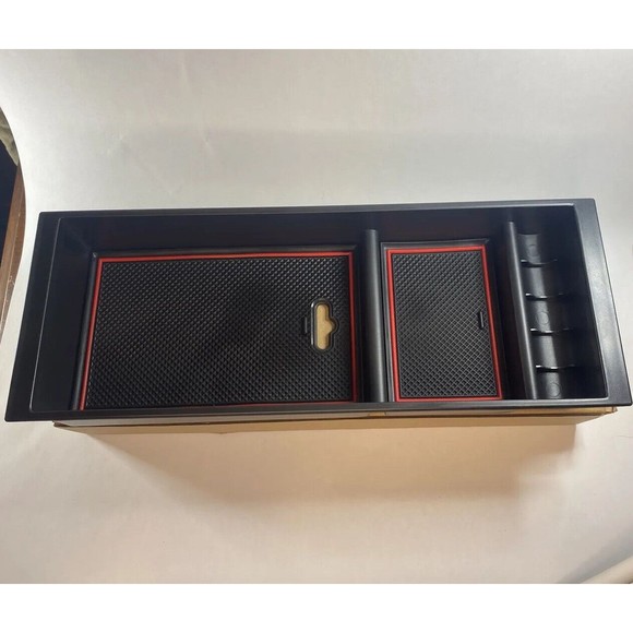 Center Console Organizer Armrest Accessories Tray for Ford 2015 2020 F150 Black - Picture 5 of 16